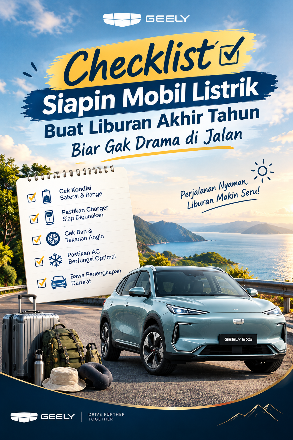Checklist Siapin Mobil Listrik Buat Liburan Akhir Tahun, Biar Gak Drama di Jalan